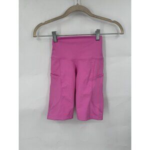 Nike Pro Athletic Biker Shorts Women XS Hot Pink  NEW Yoga Workout Gym Preppy